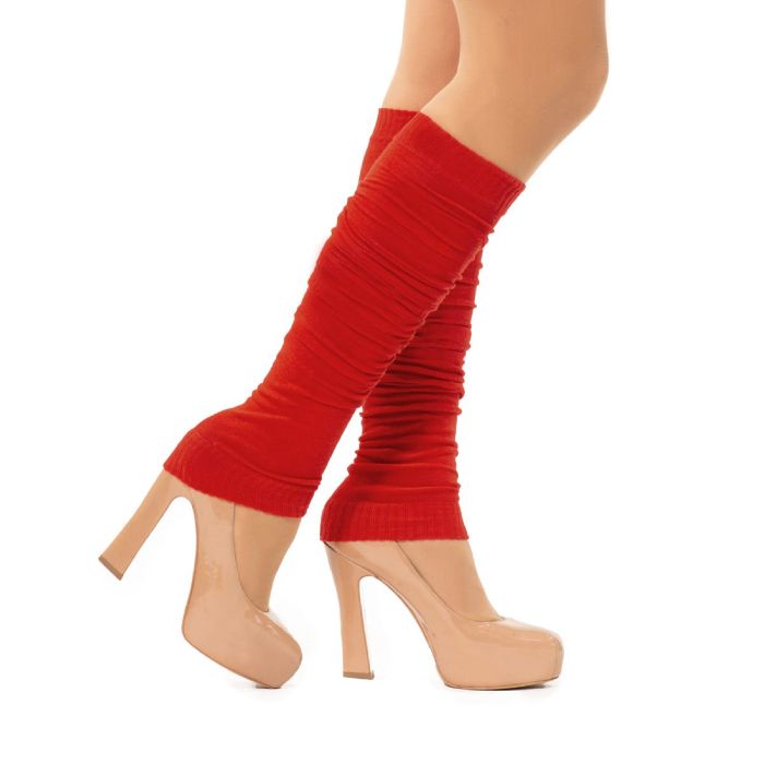 Beinstulpen für Damen Einheitsgröße rot