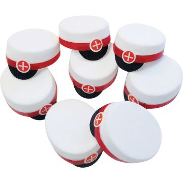 Mini Studentenmütze Rot 8x - 2,5 cm