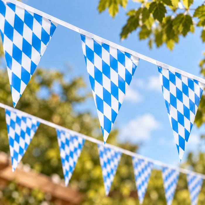 Oktoberfest Wimpelkette aus Plastik - 10 Meter
