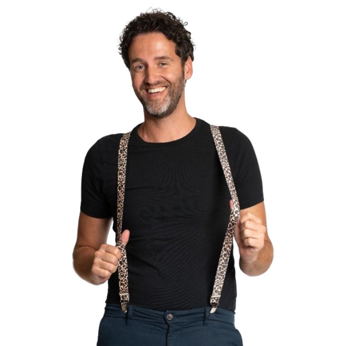 Träger mit Leopardenmotiven Einheitsgröße Unisex