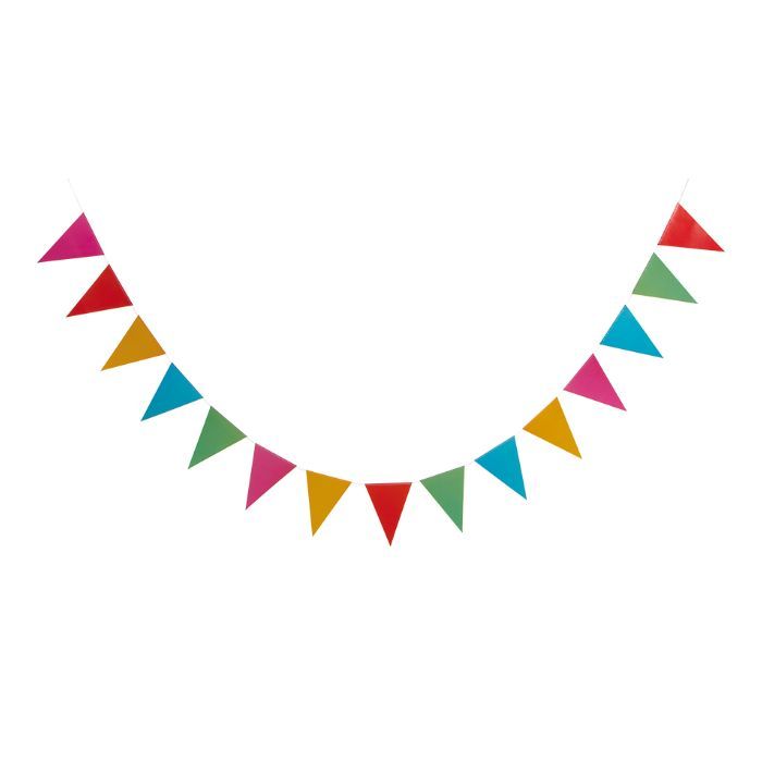 Bunte Wimpel- und Flaggen-Girlande 3,6 m
