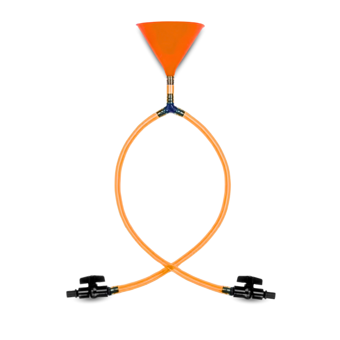 Doppelkegel-Trichter orange