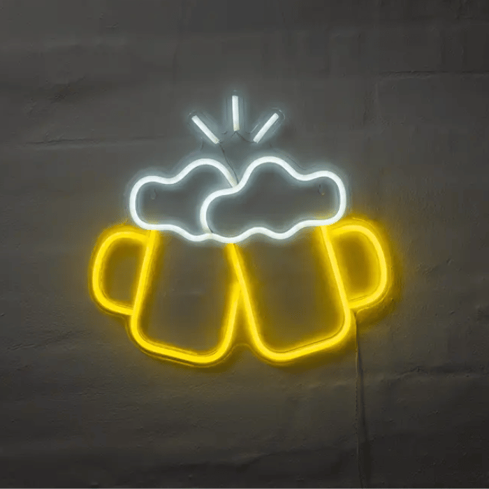 Bier Neon LED Schild - 37x40 cm