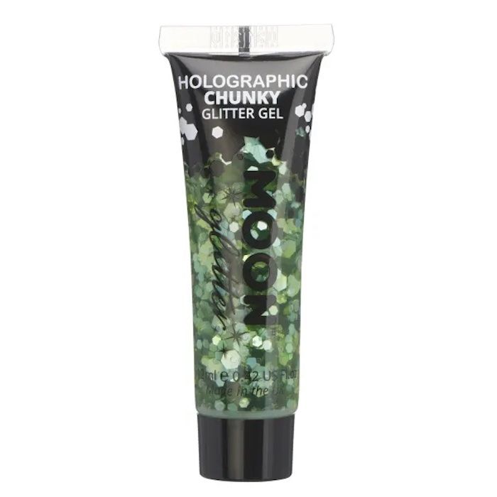 Holographisches Chunky Glitter Gel Grün 12 ml Moon Creations