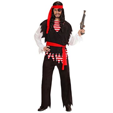 Klassisches Piratenkostüm mit Weste für Herren