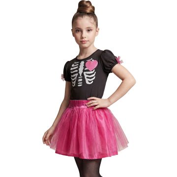 Ballerina-Skelettkostüm für Mädchen