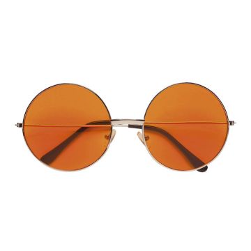 Runde Neon-Sonnenbrillen rot - Einheitsgröße