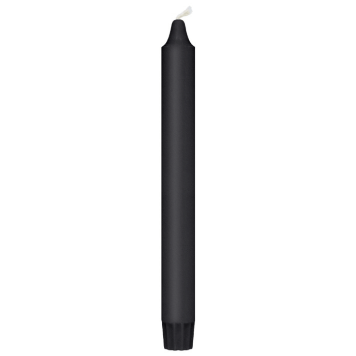 Teelicht schwarz 8x - 24 cm