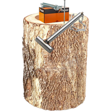 Nagelschlag Holzblock H22xD40 cm