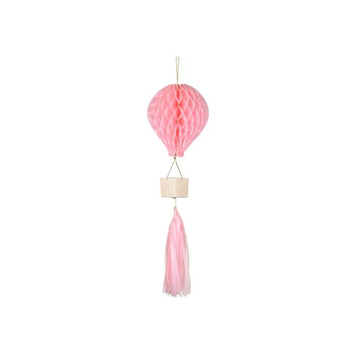 rosa Wabenballon-Dekoration - 28 cm