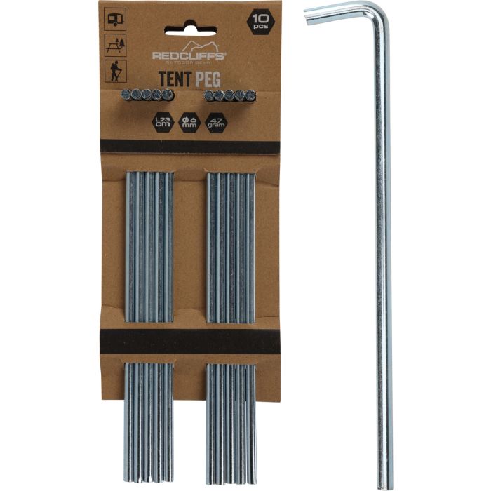 Zeltheringe aus verzinktem Eisen, 10 stk