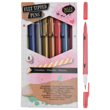 Metallic Twin Marker 8 stk 