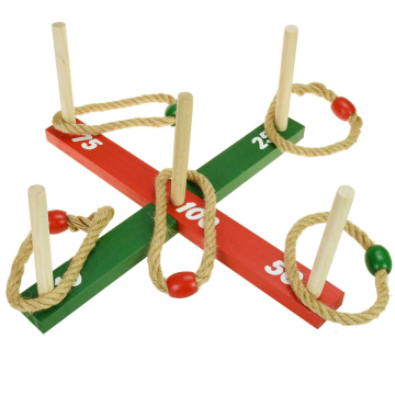 Holzwurfspiel inkl. 5 Ringe