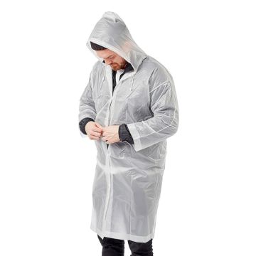 Transparente Einheitsgröße Regenponcho aus robustem Material