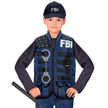 FBI Polizei-Set für Kinder - 4 Teile