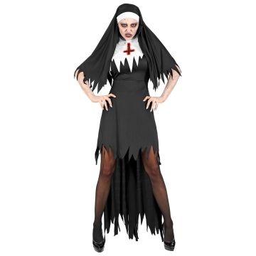Horrornonne Kostüm mit Schürze