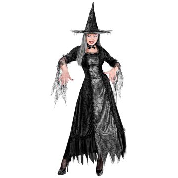 Spinnennetzhexe Kleid mit Petticoat