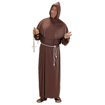 Mönchskostüm mit Kapuze für Fasching