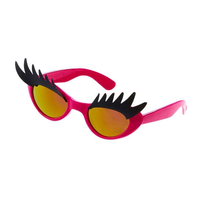Wimpern-Sonnenbrillen in Pink - Einheitsgröße