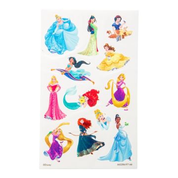 Falsche und temporäre Tattoos Disney-Prinzessinnen 12x