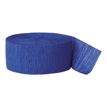 Blaue Crepe-Streamer 24 Meter