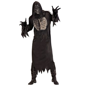 Gruseliges Ghoul-Kostüm in Schwarz