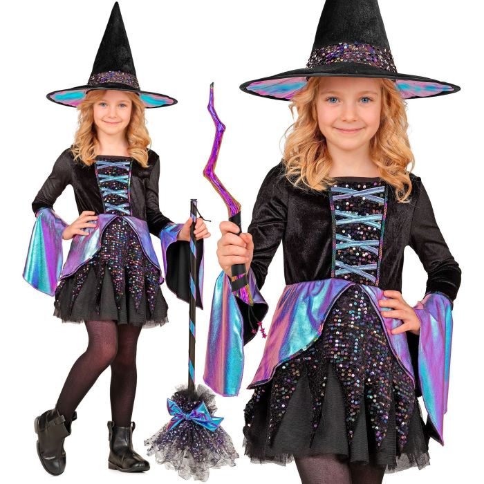 Hexenkleid mit Hut für Mädchen