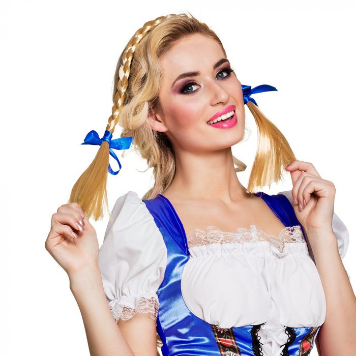 Oktoberfest Haarband Heidi Zöpfe 