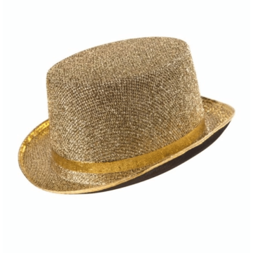 Glitzernder goldener Festhut - Einheitsgröße
