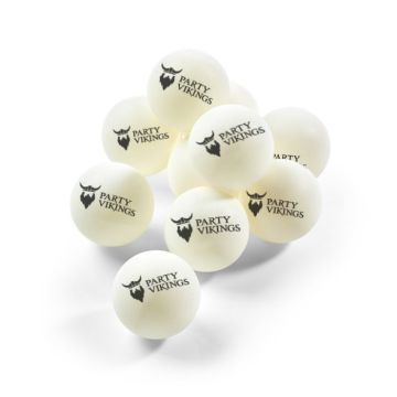 Tischtennisbälle 1-Stern 100x PartyVikings - Beer Pong Bälle
