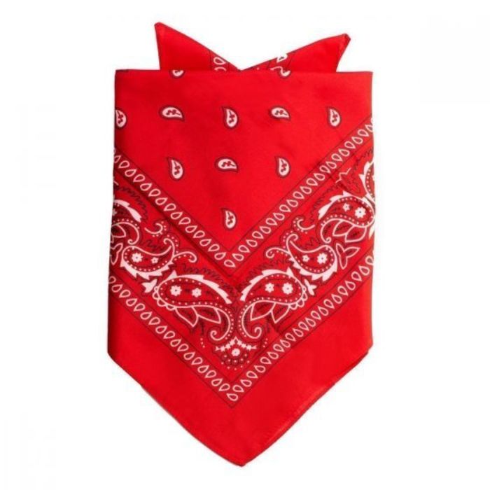 Bandana mit traditionellem Muster rot 52x55 cm