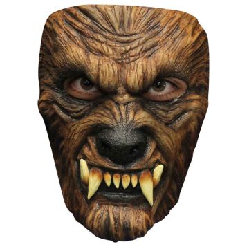 Gruselige Halloween Wolfmaske - Einheitsgröße