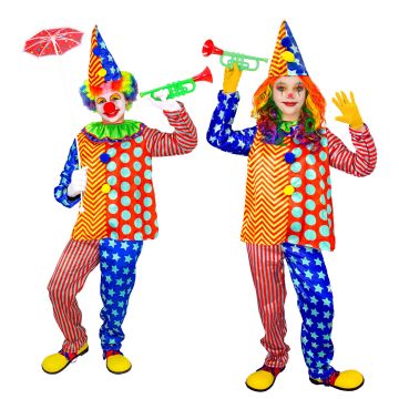 Clownkostüm mit Rüsche für Kinder