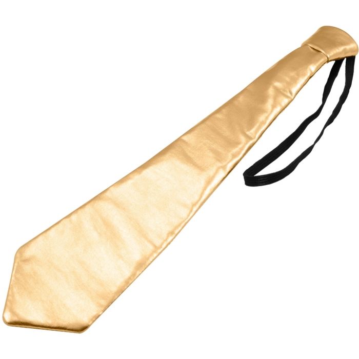 Goldfarbene Krawatte 30 cm