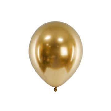 Gold Chrome Ballons 10x - 30 cm