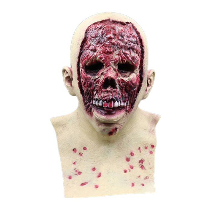 Halloween blutige hautlose Gesichtsmaske - Einheitsgröße