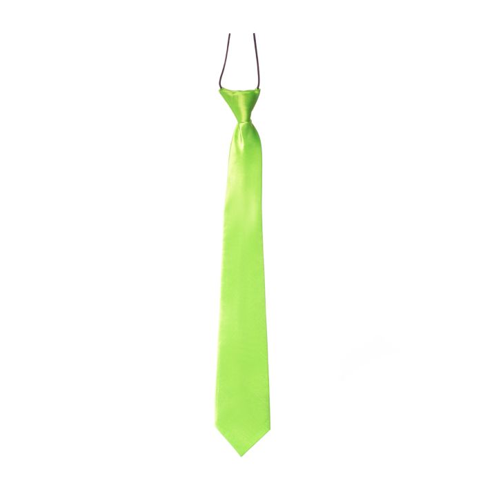 Neon Krawatte 50 cm grün