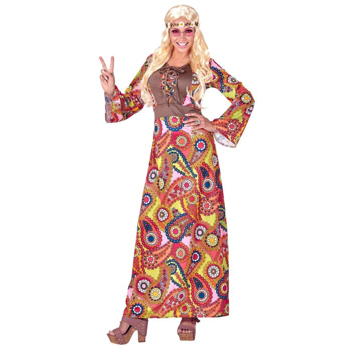 Hippiekleid für Damen im Blumenmuster