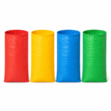 Sackrennen-Beutel 4x in verschiedenen Farben - 60x104 cm