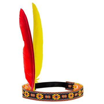 Indianer-Stirnband mit Federn