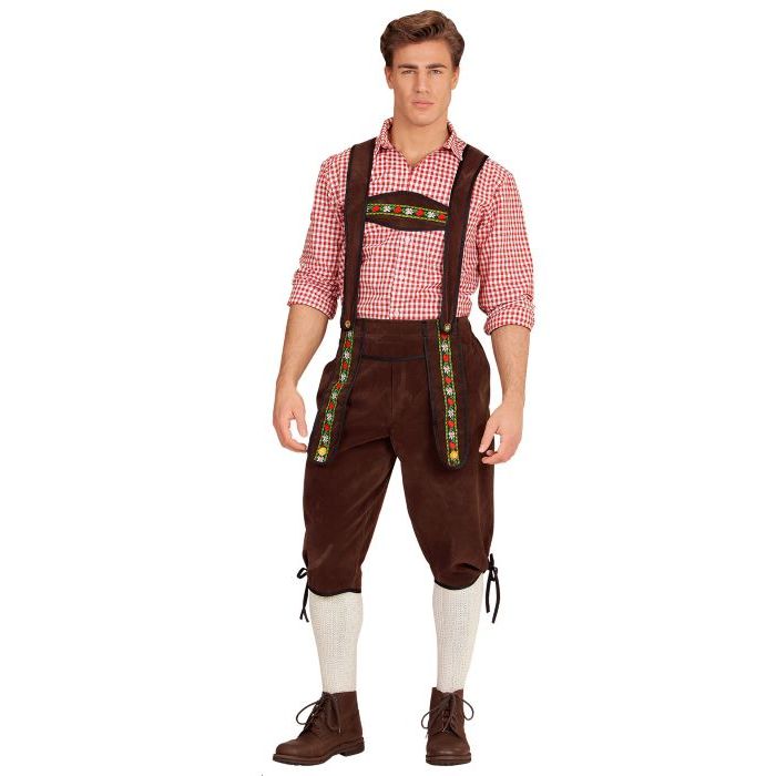 Tirolese Lederhosen Hosen braun