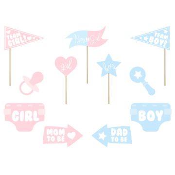 Gender Reveal Fotokiosk Requisiten 11x