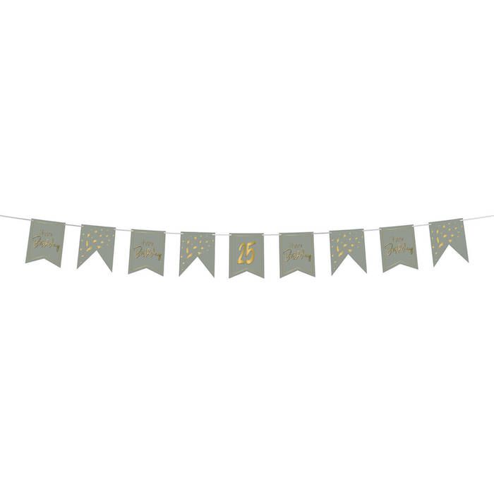 DIY Happy Birthday Girlande Golden Dawn - 4 m