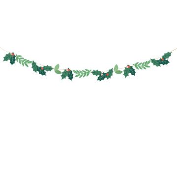 Grüne Mistelzweig-Weihnachtsgirlande - 1,5 m