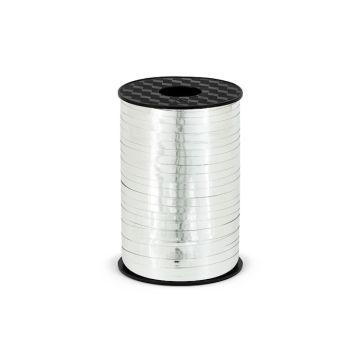 Geschenkband metallisch Silber 225 m.