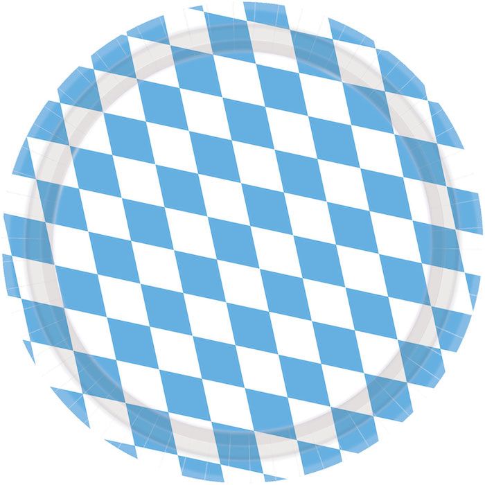 Oktoberfest Pappteller 8x - 23 cm