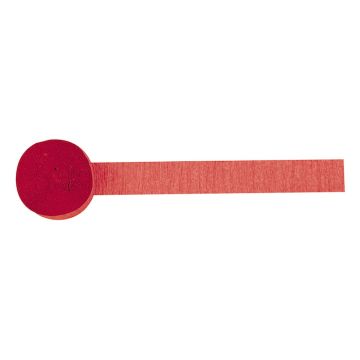 Rote Kreppstreamer - 24 Meter