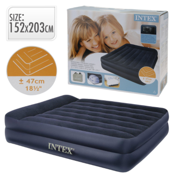 Intex Luftmatratze mit integrierter Pumpe 203x152x42 cm