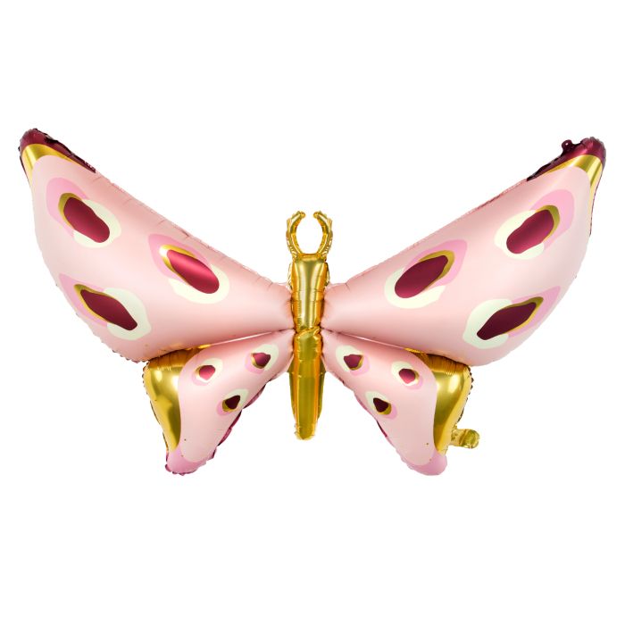 Folienballon rosa Schmetterling 120x87 cm