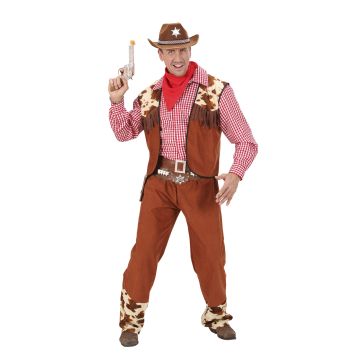 Cowboy-Kostüm mit Hemd und Weste